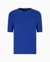Armani Exchange Knitted Tops In Blue
