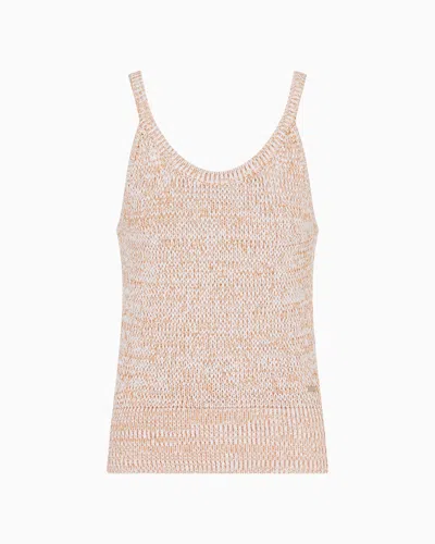 Armani Exchange Knitted Tops In Pink