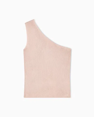 Armani Exchange Knitted Tops In Pink