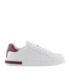 Armani Exchange Lace-up Low-top Sneakers In White