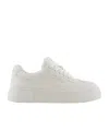 Armani Exchange Lace-up Low-top Sneakers In White