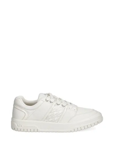 Armani Exchange Lace-up Sneakers In White