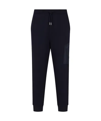 Armani Exchange Lace Up Sweatpants In Black