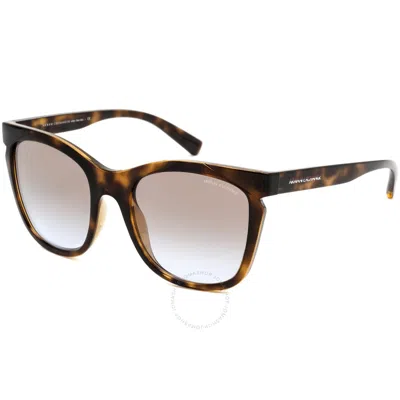 Armani Exchange Ladies Tortoise Rectangular Sunglasses Ax4109s 82832f 54 In Brown