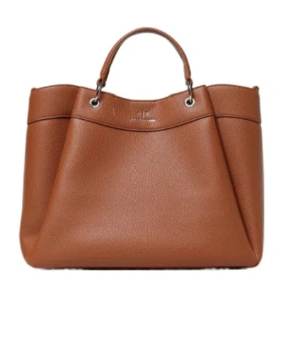 Armani Exchange Large Logo-stamp Tote Bag