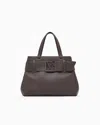 Armani Exchange Large Shoulder Bag With Asv Logo Detail