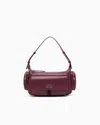 Armani Exchange Large Shoulder Bag With Side Pockets In Burgundy