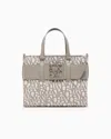 Armani Exchange Large Tote Bag With Double Handles And Shoulder Strap