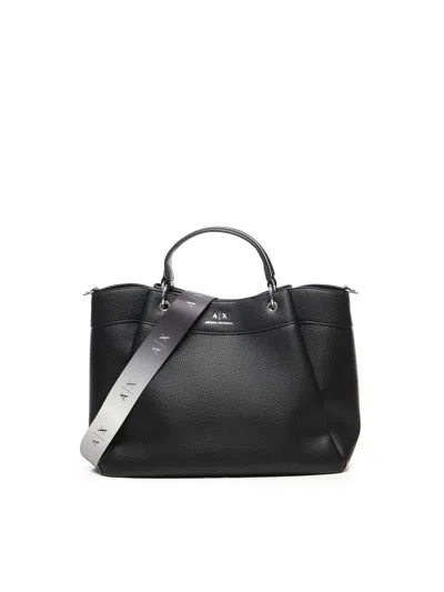 Armani Exchange Large Tote Bag With Logo