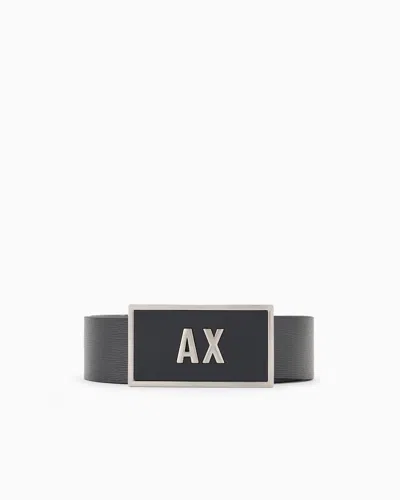 ARMANI EXCHANGE LEATHER BELT SET WITH TWO PRONGS