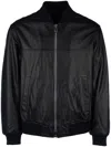 Armani Exchange Ribbed Knit Jacket With Pockets In Black