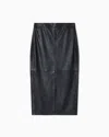 Armani Exchange Leather Skirts In Blue