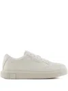 Armani Exchange Basic Sneakers With Stitching In White