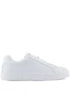 Armani Exchange Leather Sneakers In White