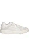 Armani Exchange Leather Sneakers In White