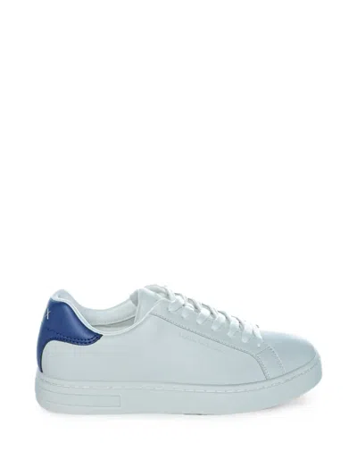 Armani Exchange Leather Sneakers In Animal Print