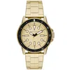 Armani Exchange Leonardo Gold-tone Mens Watch In Gold