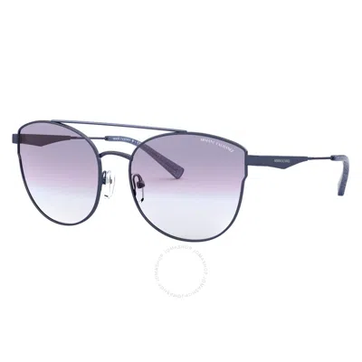 Armani Exchange Light Blue Gradient Cat Eye Ladies Sunglasses Ax2032s 611719 57 In White