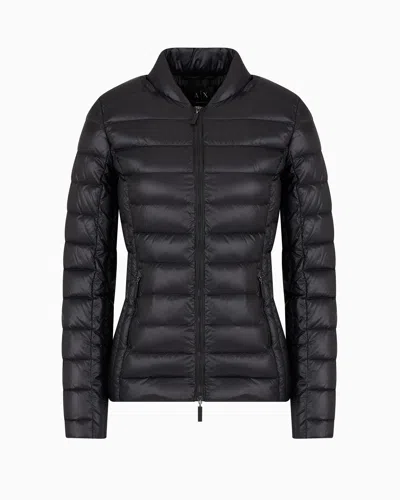 ARMANI EXCHANGE SHINY FABRIC DOWN JACKET