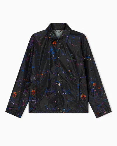 Armani Exchange Lightweight Blouson In Technical Nylon In Black
