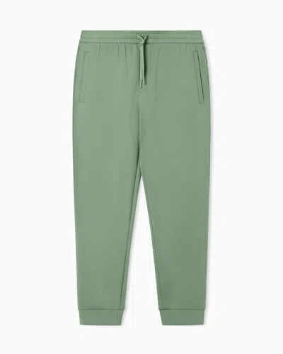 Armani Exchange Lightweight Fabric Jogger Pants In Green