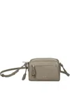 Armani Exchange Lock-detail Cross Body Bag In Brown