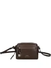Armani Exchange Lock-detail Cross Body Bag In Brown