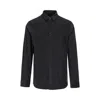 Armani Exchange Man Shirt Midnight Blue Size L Cotton
