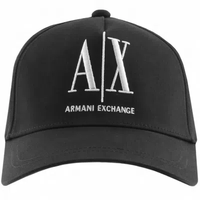 Armani Exchange Logo Baseball Cap Black