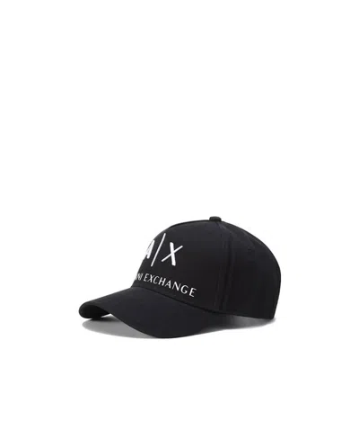 Armani Exchange Logo Baseball Hat In Black