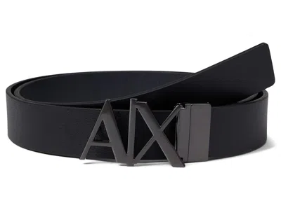 Armani Exchange Logo Belt Men's Belts Black/phantom: 30, Leather