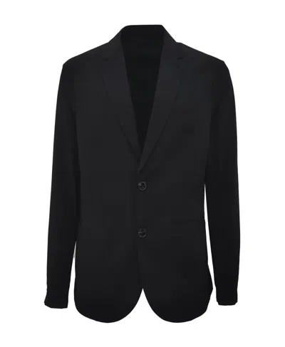Armani Exchange Logo Blazer In Black