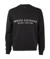 Armani Exchange Logo-print Cotton Sweatshirt In Black