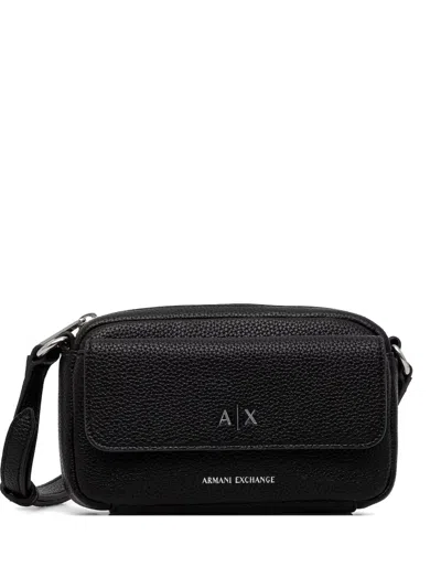 Armani Exchange Logo Cross Body Bag In Black