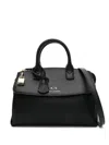 Armani Exchange Asv Small Handbag With Padlock And Metal Details In 黑色