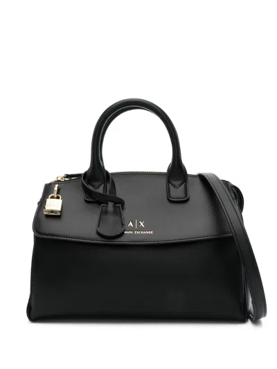 ARMANI EXCHANGE LOGO-DEBOSSED TOTE BAG