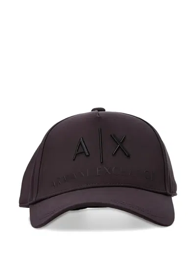 Armani Exchange Logo-detail Baseball Hat In Burgundy