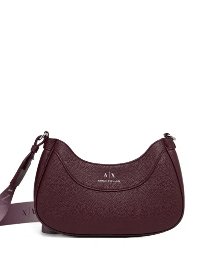 Armani Exchange Logo-detail Cross Body Bag In Brown