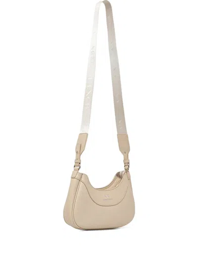 Armani Exchange Logo-detail Cross Body Bag In Neutral
