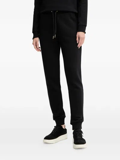 Armani Exchange Logo-detail Drawstring Track Pants In Black