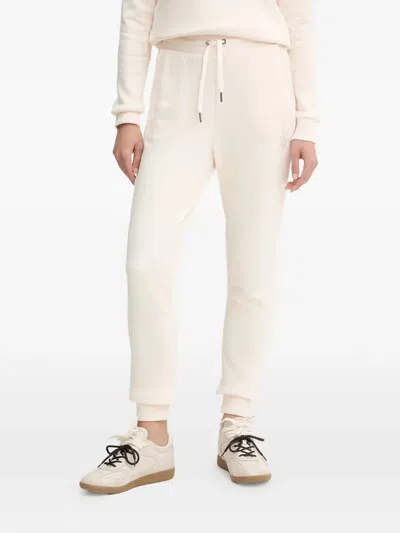 Armani Exchange Logo-detail Drawstring Track Pants In Neutral