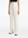 Armani Exchange Logo-detail Drawstring Trousers In Neutral