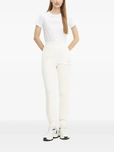 Armani Exchange Logo-detail Joggers In Neutral