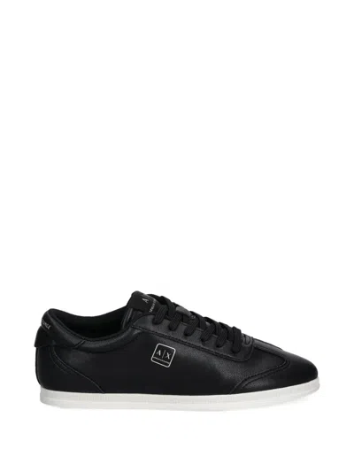 Armani Exchange Logo-detail Sneakers In Black