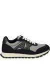 Armani Exchange Sneakers With Contrasting Logo In Gray