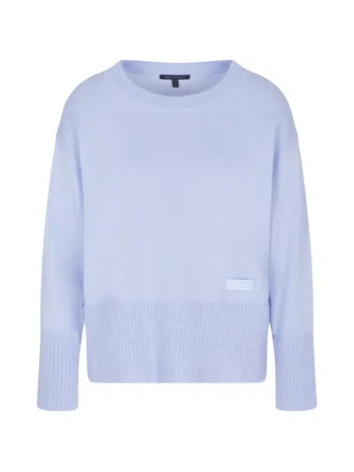 Armani Exchange Logo-detail Sweater In Blue