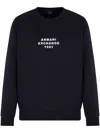 Armani Exchange Logo-detail Sweatshirt In Blue
