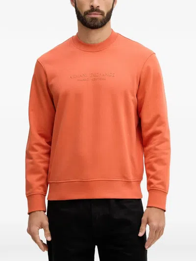 Armani Exchange Logo-detail Sweatshirt In Red