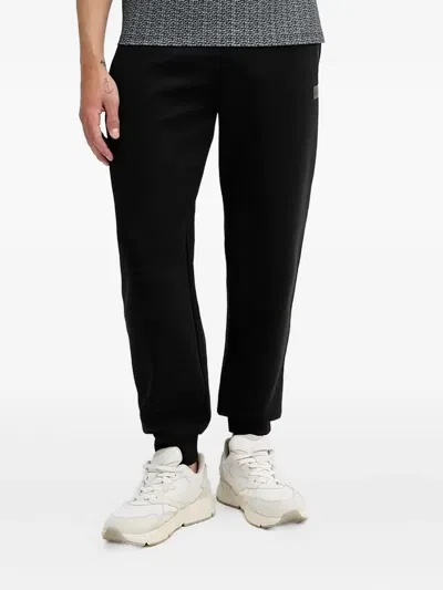 Armani Exchange Logo-detail Track Pants In Black