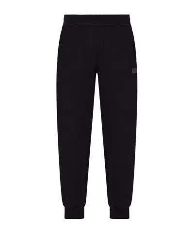 Armani Exchange Logo-detail Track Pants In Black